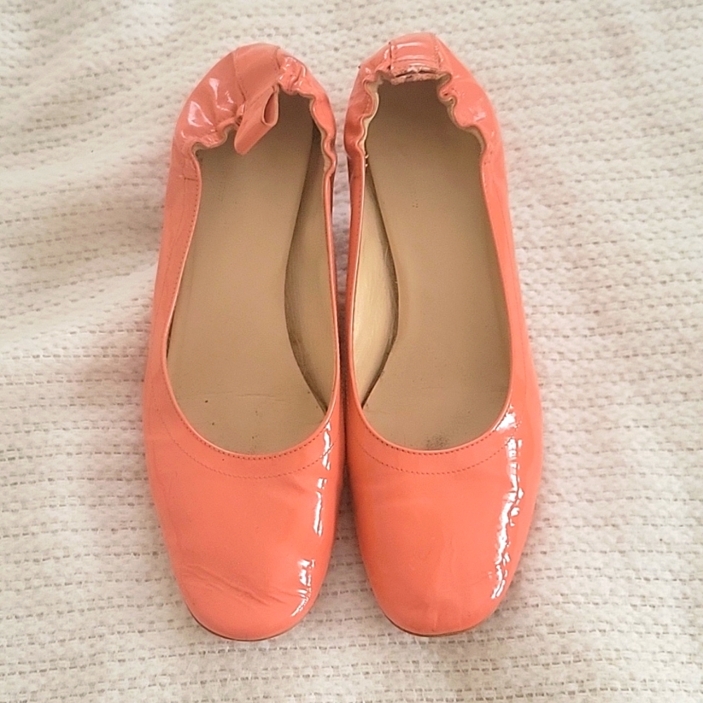 Everylane patent leather "day heel" size 9 coral